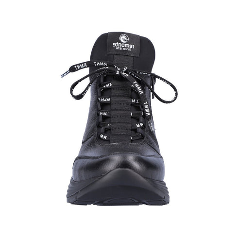 Ghete dama REMONTE D6679-02 negru, piele naturala